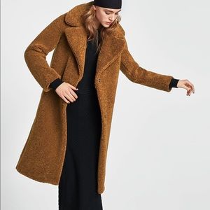 long teddy bear coat zara
